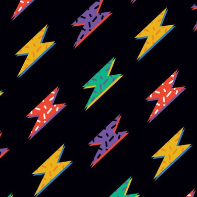 Retro Lightning Bolt Colorful T-Shirt