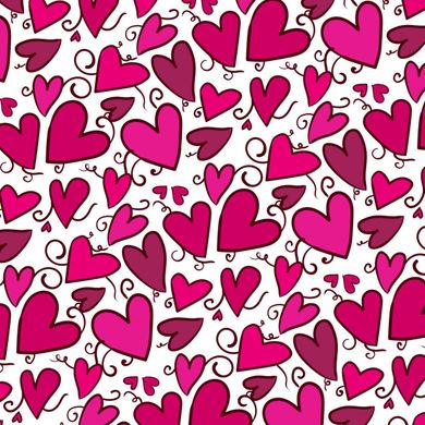 Pink Hearts Cute Valentine's Day Gift Button