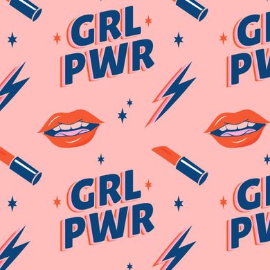Girl Pwr Lipstick Women's Day Women's Tank Top