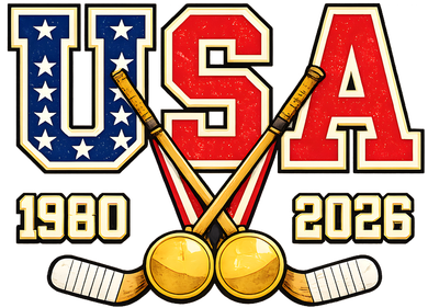 1980 And 2026 Hockey Vintage USA Champions Tank Top