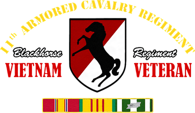 11th Armored Cavalry Regiment Vietnam Veteran Father Day Long Sleeve Shirt
