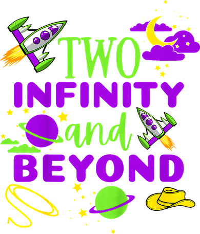 2 Year Old Two Infinity And Beyond 2nd Birthday Button
