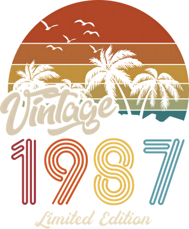 36th Birthday Vintage Limited Edition 1987 Toddler Long Sleeve