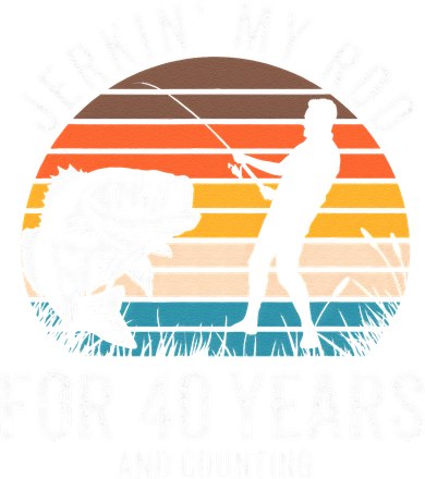 40th Birthday Gift For Fisherman Funny Fishing 40 Bday Button