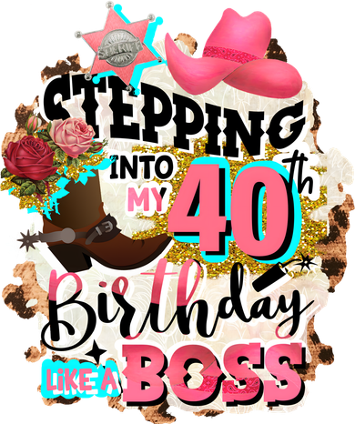 40th Birthday Like A Boss Rodeo Cowboy Funny Cute Kids Sweatshirt