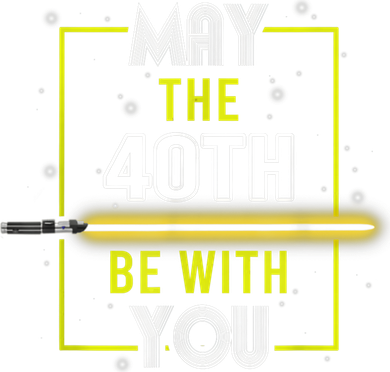 40th Birthday Tee May The 40th Be With You fortieth Birthday Women's Hoodie