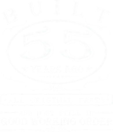 55th Birthday Graphic Built 55 Years Ago Original Parts Women's Sweatshirt