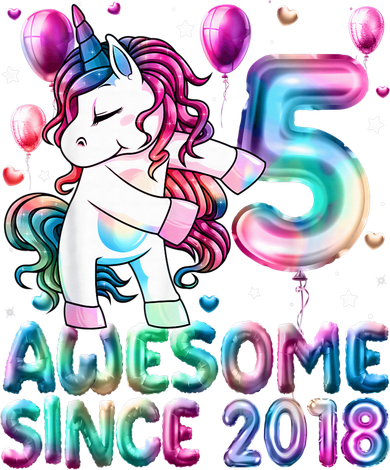 5 Years Old Unicorn Flossing 5th Birthday Girl Unicorn Party Tumbler