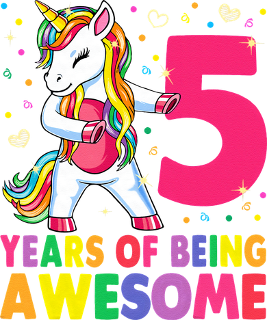 5 Years Old Unicorn Flossing 5th Birthday Girl Unicorn Party Tumbler