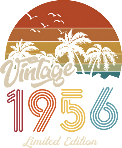 67th Birthday Vintage Limited Edition 1956 Bucket Hat