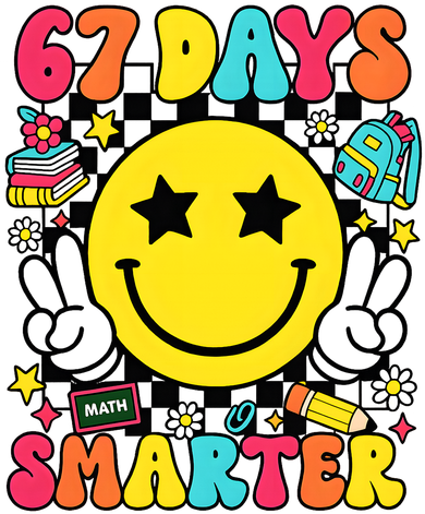 67th Day Of School 67 Days Smarter Students Teacher Kids Hoodie