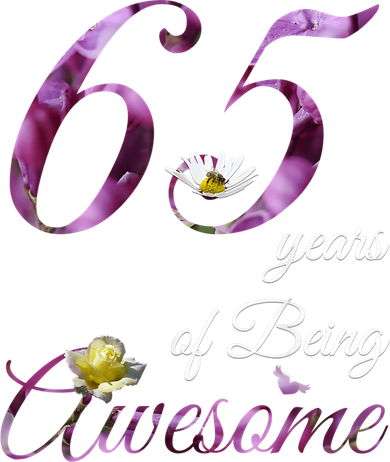 65 Year Old Shirt Awesome Floral 1958 65th Birthday Gift Women's Sweatshirt