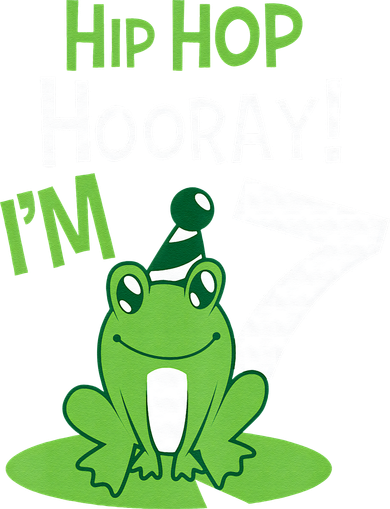 7th Birthday Frog Funny Party 7 Year Old Golf Towel