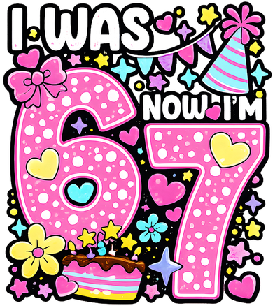 7th Birthday Girl Funny I Was 6 Now I'm 7 Years Old Sweatshirt
