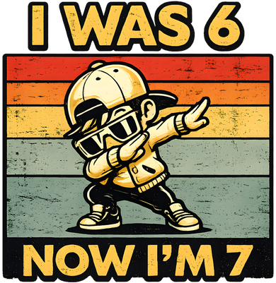 7th Birthday I Was 6 Now Im 7 Toddler Sweatshirt