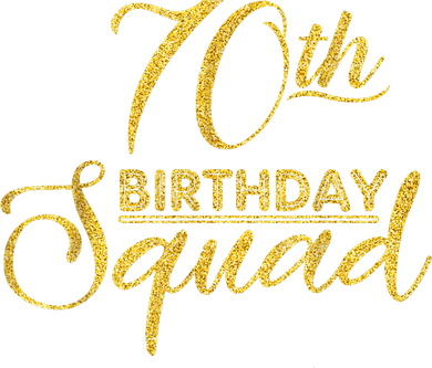 70th Birthday Squad Party Birthday Bday Yellow Gold Birthday Women's Hoodie