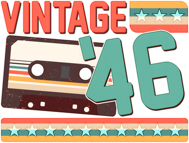 80th Birthday Vintage 1946 Cassette Tape  Toddler Hoodie