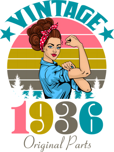 90th Birthday Vintage Rosie The Riveter 1936 Original Part  Coffee Mug