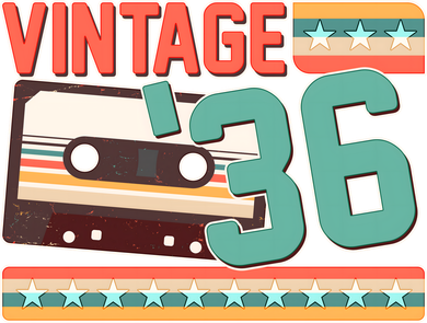90th Birthday Vintage 1936 Cassette Tape  Toddler Long Sleeve
