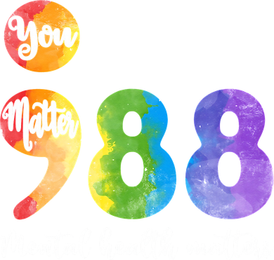 988 Semicolon Mental Health Matters You Matter Backpack