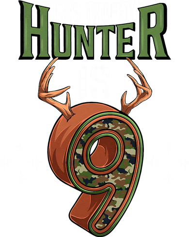9 Year Old Hunting 9th Birthday Party Deer Hunter Tote Bag