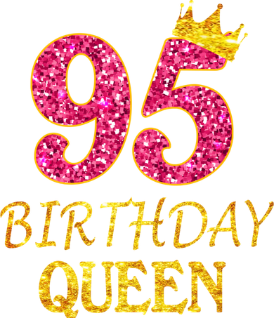 95 Years Old Birthday Queen Girl Shirt 95th Birthday Pink Toddler T-Shirt