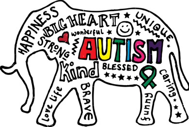 Autism Awareness Elephant Pride Kids Hoodie