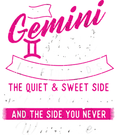 As A Gemini Girl I Have Three Sides Astrology Zodiac Sign Kids T-Shirt