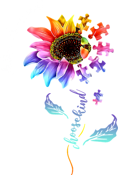 Autism Awareness Rainbow Sunflower Women's Sweatshirt