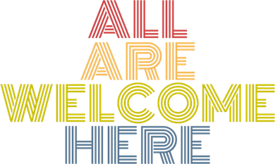 All Are Welcome Here Immigration Retro 70s Vintage Gift Santa Hat
