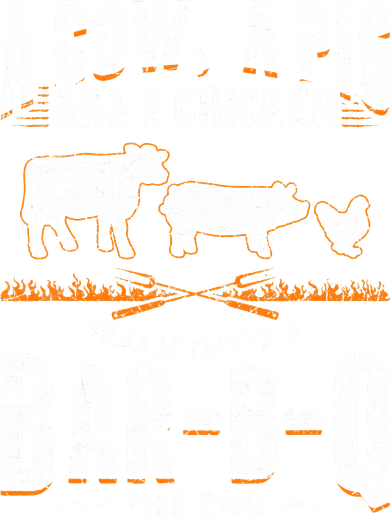 A Cow A Pig And A Chicken Walk Into A Bar B Q The End BBQ Tumbler