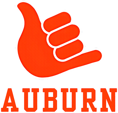 Auburn City Shaka Hand Sign Fans Kids T-Shirt