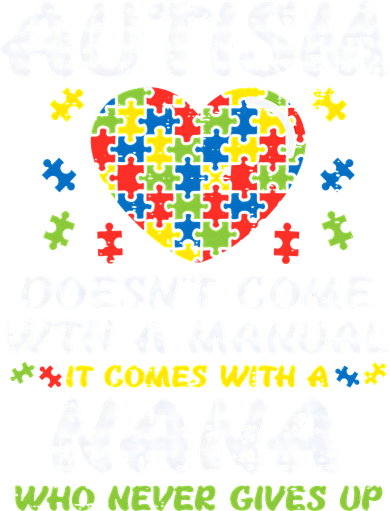 Autism Doesnt Come With Manual Nana Awareness Grandma Ornament