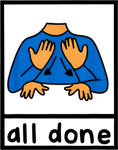 All Done Sign Language Speech Pathology Aac Sped Teacher Coffee Mug