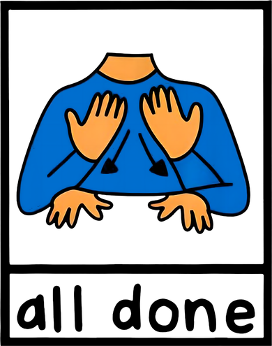 All Done Sign Language Coffee Mug