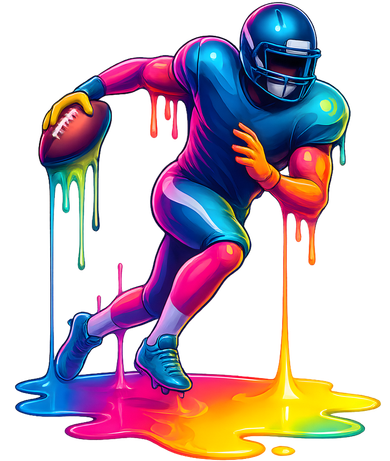 American Football Colorful Graphic Toddler T-Shirt
