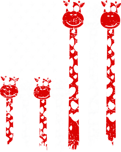 American Flag Giraffe 4th of July Cute USA Gift Button