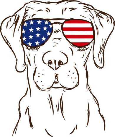 American Flag Labrador Retriever Patriotic 4th Of July Gifts Coaster
