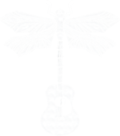 Acoustic Guitar Artistic Dragonfly Music & Musician Vitnage Long Sleeve Shirt
