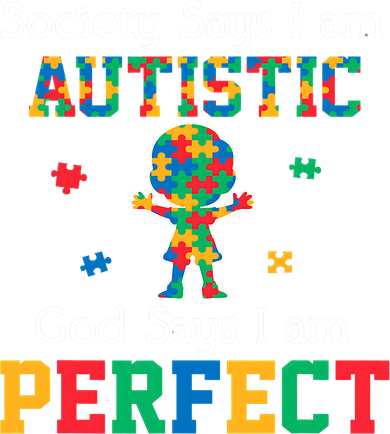 Autism God Says I Am Perfect Autism Awareness Kids Long Sleeve Shirt