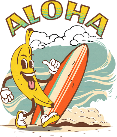 Aloha Hawaii Hawaiian Island Tees Surf Button