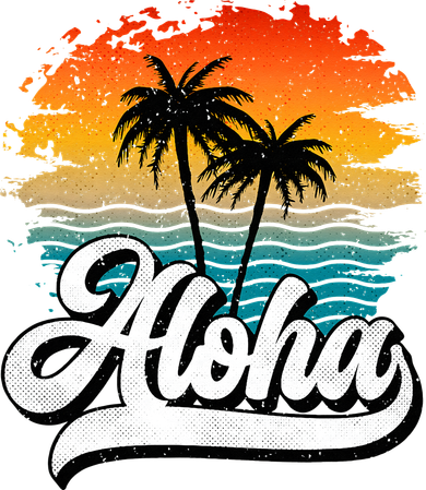 Aloha Hawaii Hawaii Lover Retro Aloha Women's Long Sleeve Shirt