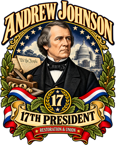 Andrew Johnson 17th President Restoration & Union Toddler T-Shirt
