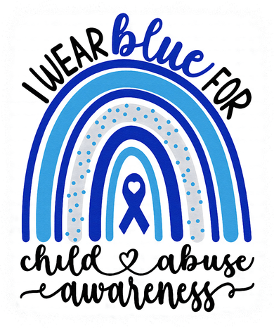 All KidsMatter Pinwheel Blue Rainbow Child Abuse Awareness Toddler Sweatshirt