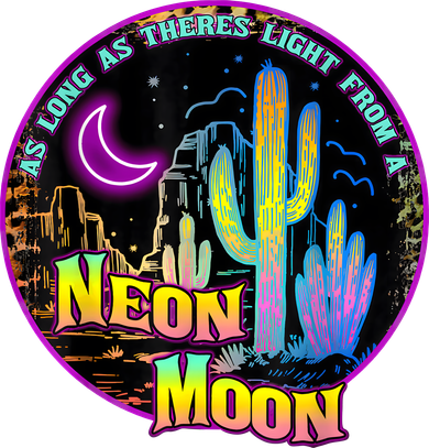 As Long As Theres Light From A Neon Moon Country Santa Hat