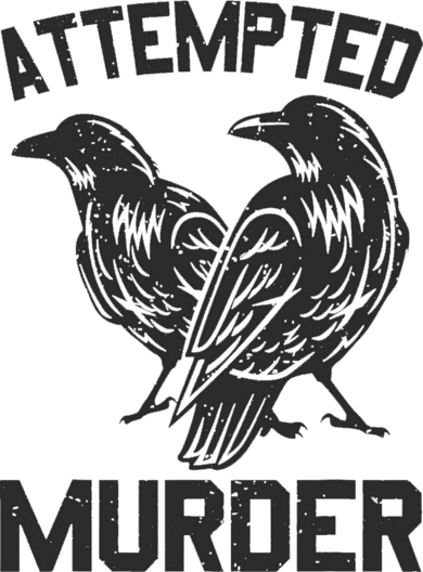 Attempted Murder Crow Tote Bag