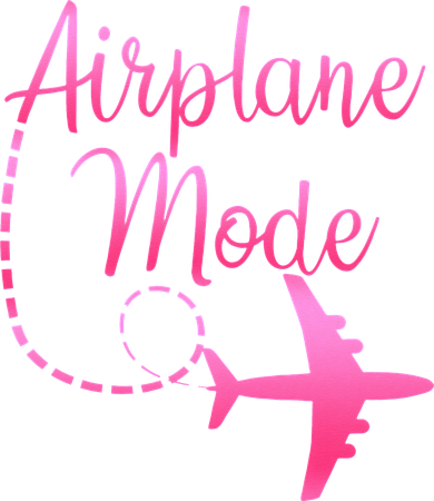 Airplane Mode Traveling Vacation For Womens Button