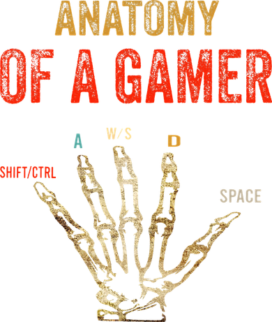 Anatomy of a Gamer Hand funny gaming Tank Top