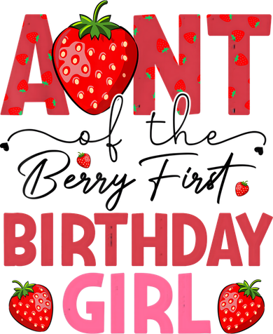 Aunt Of The Berry First Birthday Gifts Sweet Strawberry Beanie