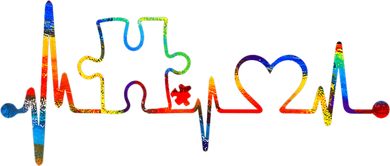 Autism Puzzle Heartbeat Heart Autism Awareness Colorful Mom Women's Hoodie